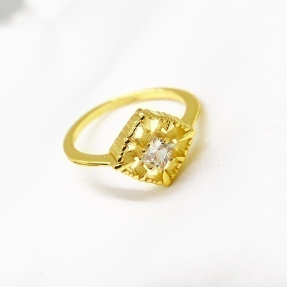 Gold Crystal Ring